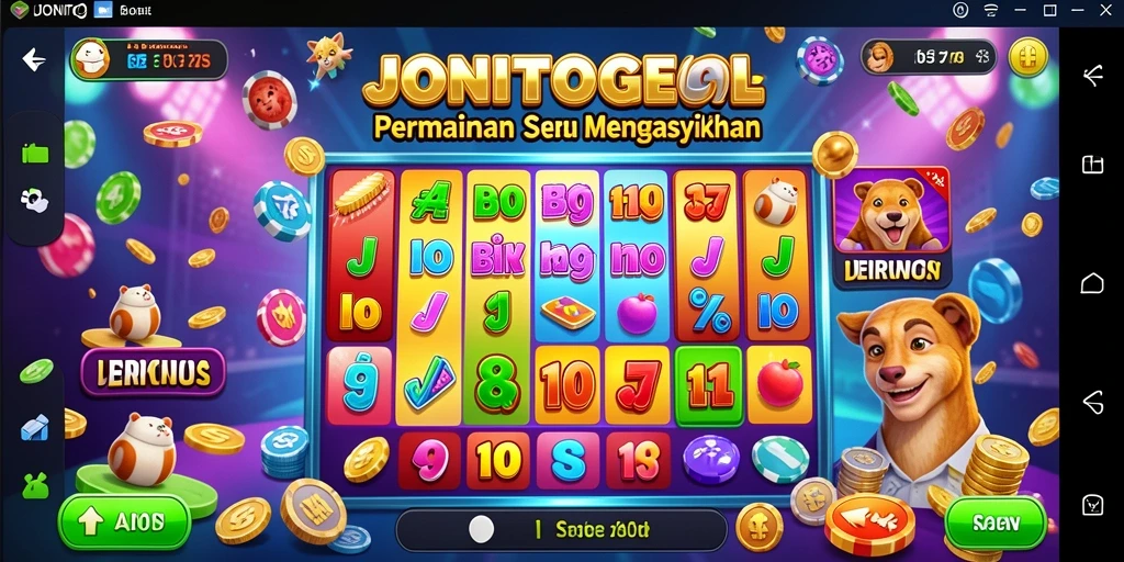 Tampilan gameplay menarik dari JONITOGEL dalam permainan Bingo.