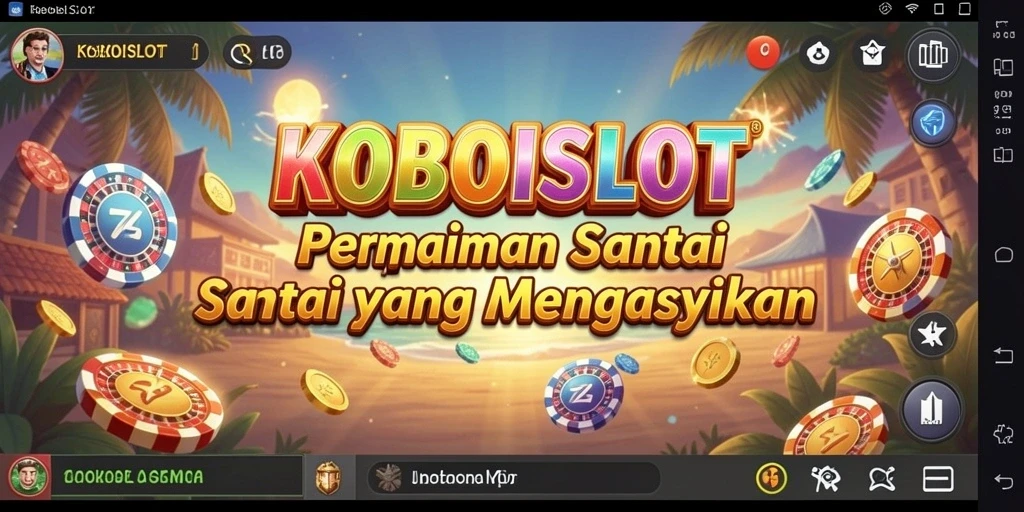 Tampilan gameplay KOBOISLOT yang menarik dan mengasyikkan.