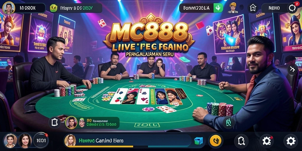 Gameplay Live Casino yang mendebarkan dan interaktif dengan dealer profesional.