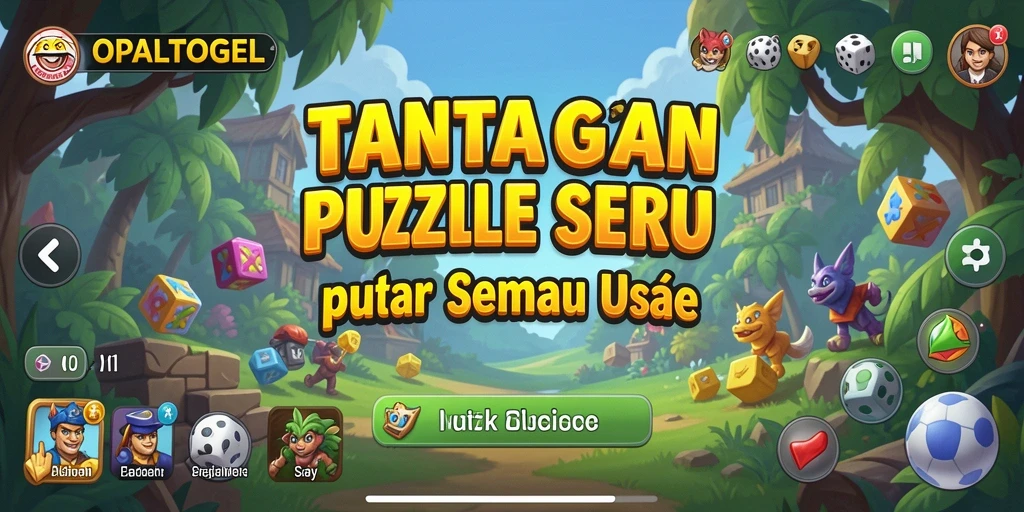 Tampilan gameplay OPALTOGEL yang seru dengan tantangan Puzzle.