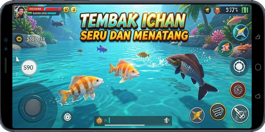 Tampilan gameplay S80 yang seru dalam permainan Tembak Ikan.