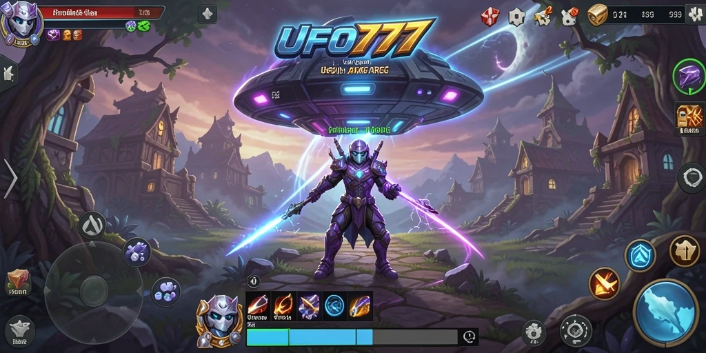 Tampilan seru dalam gameplay ARPG UFO777 yang memukau.